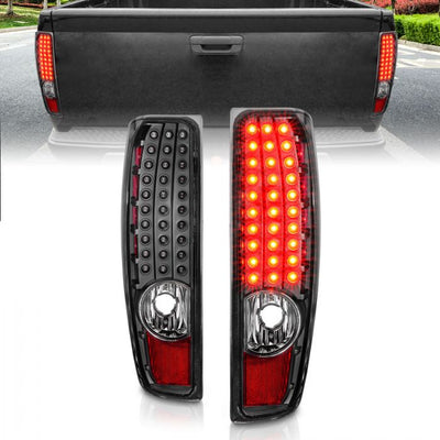 ANZO - 2004-2012 CHEVROLET COLORADO LED TAILLIGHTS BLACK HOUSING CLEAR LENS-Tail Lights-Deviate Dezigns (DV8DZ9)