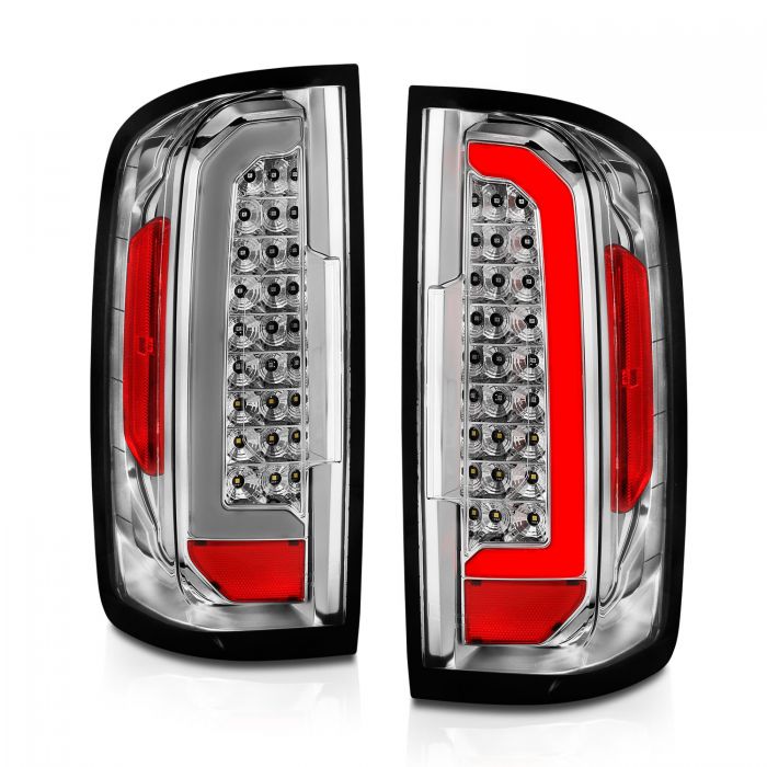 ANZO - 2015-2021 CHEVROLET COLORADO FULL LED TAILLIGHTS CHROME CLEAR LENS-Tail Lights-Deviate Dezigns (DV8DZ9)