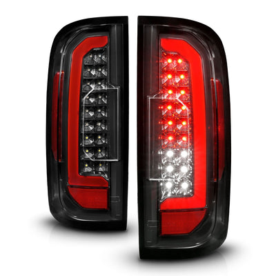 ANZO - 2015-2021 GMC CANYON FULL LED TAILLIGHTS BLACK HOUSING CLEAR LENS-Tail Lights-Deviate Dezigns (DV8DZ9)