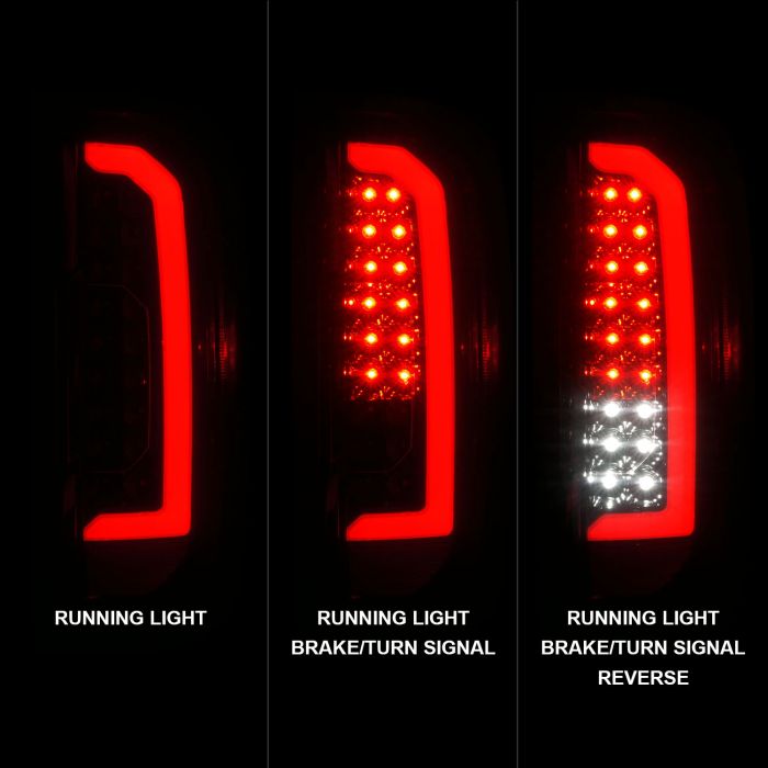 ANZO - 2015-2021 GMC CANYON FULL LED TAILLIGHTS BLACK HOUSING SMOKE LENS-Tail Lights-Deviate Dezigns (DV8DZ9)