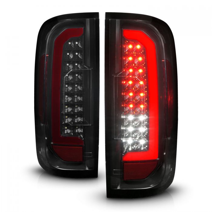 ANZO - 2015-2021 GMC CANYON FULL LED TAILLIGHTS BLACK HOUSING SMOKE LENS-Tail Lights-Deviate Dezigns (DV8DZ9)