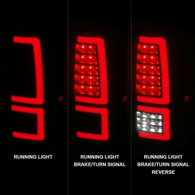 ANZO - 2014-2021 TOYOTA TUNDRA FULL LED TAILLIGHTS BLACK HOUSING SMOKE LENS RED LIGHT BAR WITH SEQUENTIAL SIGNAL-Tail Lights-Deviate Dezigns (DV8DZ9)