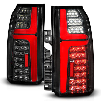 ANZO - 2015-2020 CHEVROLET TAHOE/SUBURBAN FULL LED TAIL LIGHTS BLACK HOUSING CLEAR LENS W/ LIGHT BAR W/ SEQUENTIAL SIGNAL-Headlights-Deviate Dezigns (DV8DZ9)