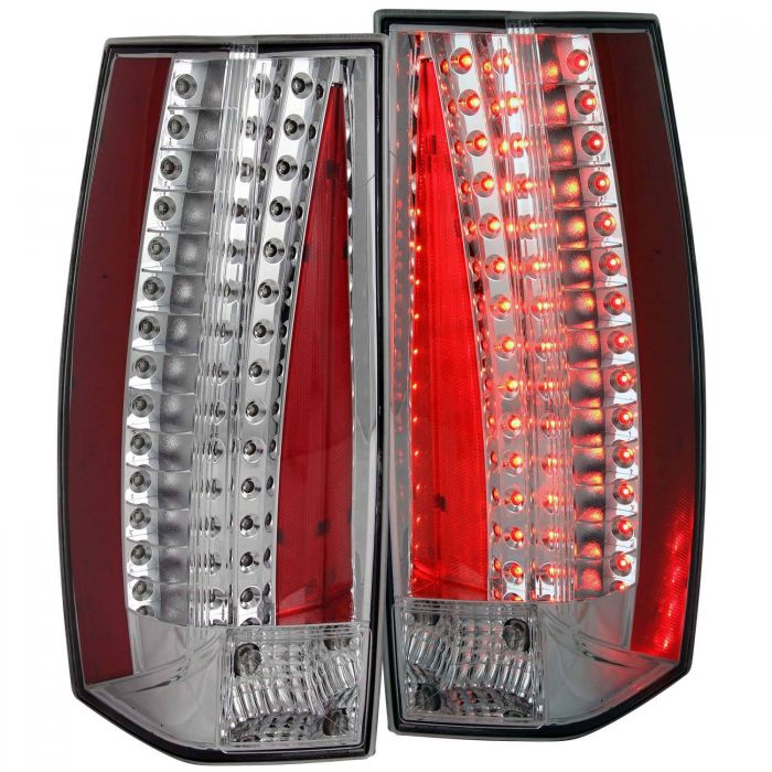 ANZO - 2007-2013 CADILLAC ESCALADE LED TAILLIGHTS CHROME-Tail Lights-Deviate Dezigns (DV8DZ9)