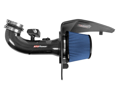 aFe 19-20 GM Trucks 5.3L/6.2L Track Series Carbon Fiber Cold Air Intake System With Pro 5R Filters-Cold Air Intakes-Deviate Dezigns (DV8DZ9)