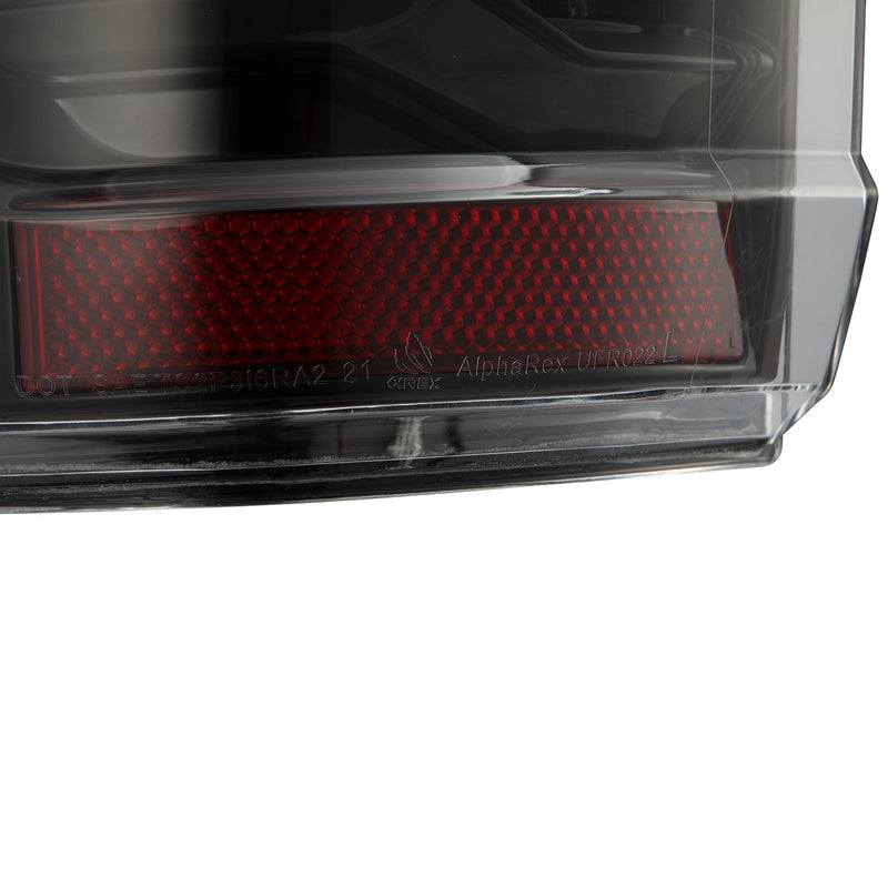 ALPHAREX -21-22 Ford F150 LUXX-Series LED Tail Lights Alpha-Black (Pre-Order Now) (ETA begin of Sep)-Tail Lights-Deviate Dezigns (DV8DZ9)