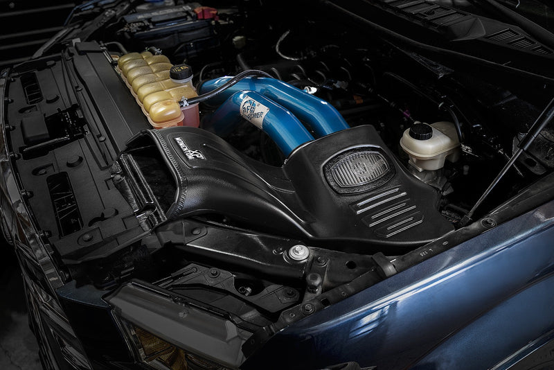 aFe - 2015-2020 FORD F-150 V8 5.0L MOMENTUM XP COLD AIR INTAKE SYSTEM BLUE-Cold Air Intakes-Deviate Dezigns (DV8DZ9)