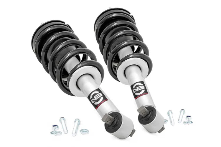 Rough Country | 2" Leveling Kit | Loaded Struts | Chevy/GMC 1500 2WD/4WD (2019-2023)