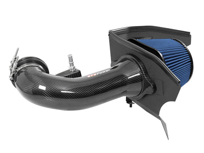 aFe 19-20 GM Trucks 5.3L/6.2L Track Series Carbon Fiber Cold Air Intake System With Pro 5R Filters-Cold Air Intakes-Deviate Dezigns (DV8DZ9)