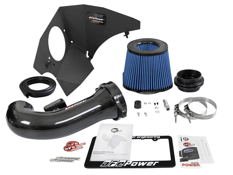 aFe 19-20 GM Trucks 5.3L/6.2L Track Series Carbon Fiber Cold Air Intake System With Pro 5R Filters-Cold Air Intakes-Deviate Dezigns (DV8DZ9)