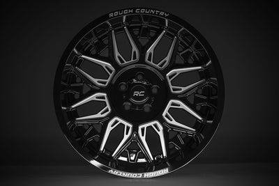 Rough Country  | Rough Country 86 Series Wheel | One-Piece | Gloss Black | 22x10 |