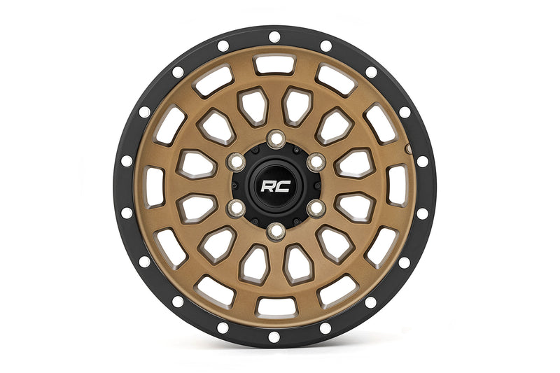 Rough Country  | Rough Country 87 Series Wheel | Simulated Beadlock | Bronze/Black | 17x8.5 |