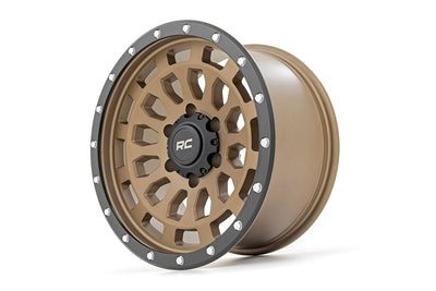 Rough Country  | Rough Country 87 Series Wheel | Simulated Beadlock | Bronze/Black | 17x8.5 |