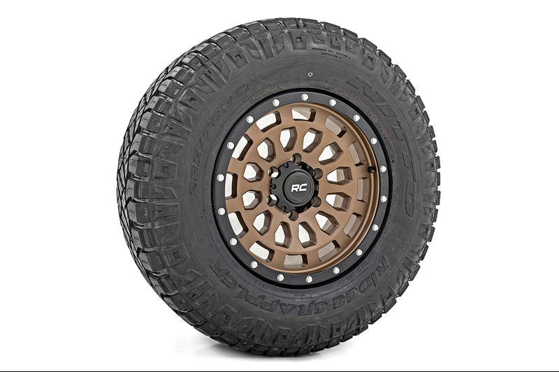 Rough Country  | Rough Country 87 Series Wheel | Simulated Beadlock | Bronze/Black | 17x8.5 |