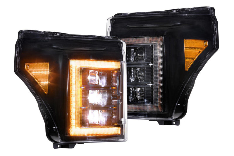 MORIMOTO - FORD SUPER DUTY (2011-2016): XB LED Headlights Amber-Headlights-Deviate Dezigns (DV8DZ9)