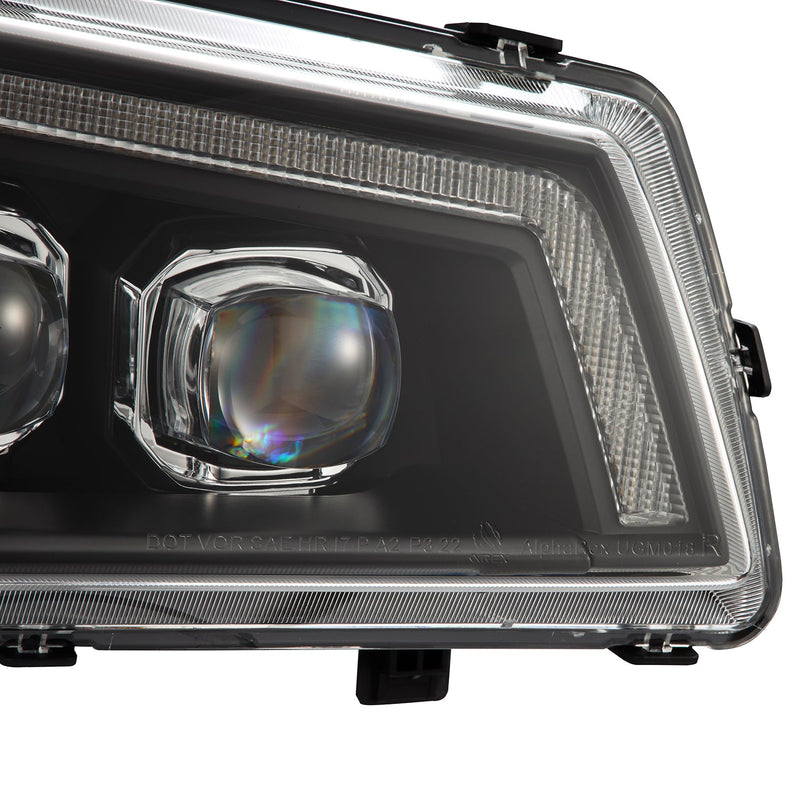 ALPHAREX - NOVA | Black | 2003-2006 Chevrolet Silverado 1500/2500HD/3500HD-Headlights-Deviate Dezigns (DV8DZ9)