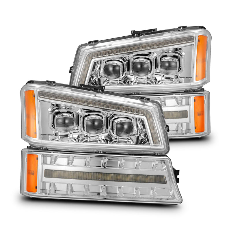 ALPHAREX - NOVA | Chrome | 2003-2006 Chevrolet Silverado 1500/2500HD/3500HD-Headlights-Deviate Dezigns (DV8DZ9)