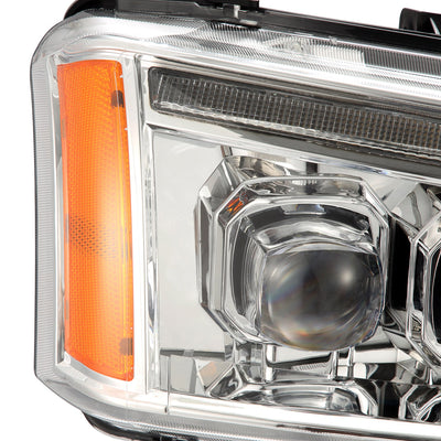 ALPHAREX - NOVA | Chrome | 2003-2006 Chevrolet Silverado 1500/2500HD/3500HD-Headlights-Deviate Dezigns (DV8DZ9)