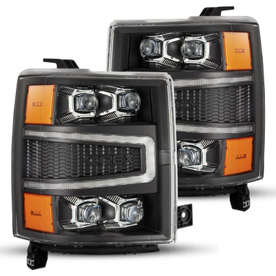 ALPHAREX - Nova | Black | 2014-2015 Chevrolet Silverado 1500-Tail Lights-Deviate Dezigns (DV8DZ9)