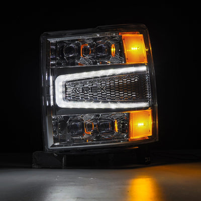 ALPHAREX - Nova | Chrome | 2014-2015 Chevrolet Silverado 1500-Tail Lights-Deviate Dezigns (DV8DZ9)