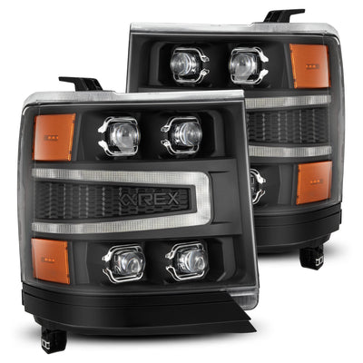 ALPHAREX - NOVA | Black | 2016-2018 Chevrolet Silverado 1500-Tail Lights-Deviate Dezigns (DV8DZ9)