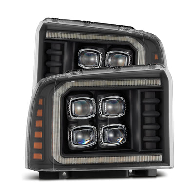 ALPHAREX - NOVA | Black | 2005-2007 Ford Super Duty-Headlights-Deviate Dezigns (DV8DZ9)