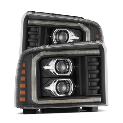 ALPHAREX - LUXX | Black | 2005-2007 Ford Super Duty-Headlights-Deviate Dezigns (DV8DZ9)