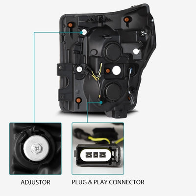 ALPHAREX - PRO | Black | Ford Super Duty 11-16-Headlghts-Deviate Dezigns (DV8DZ9)