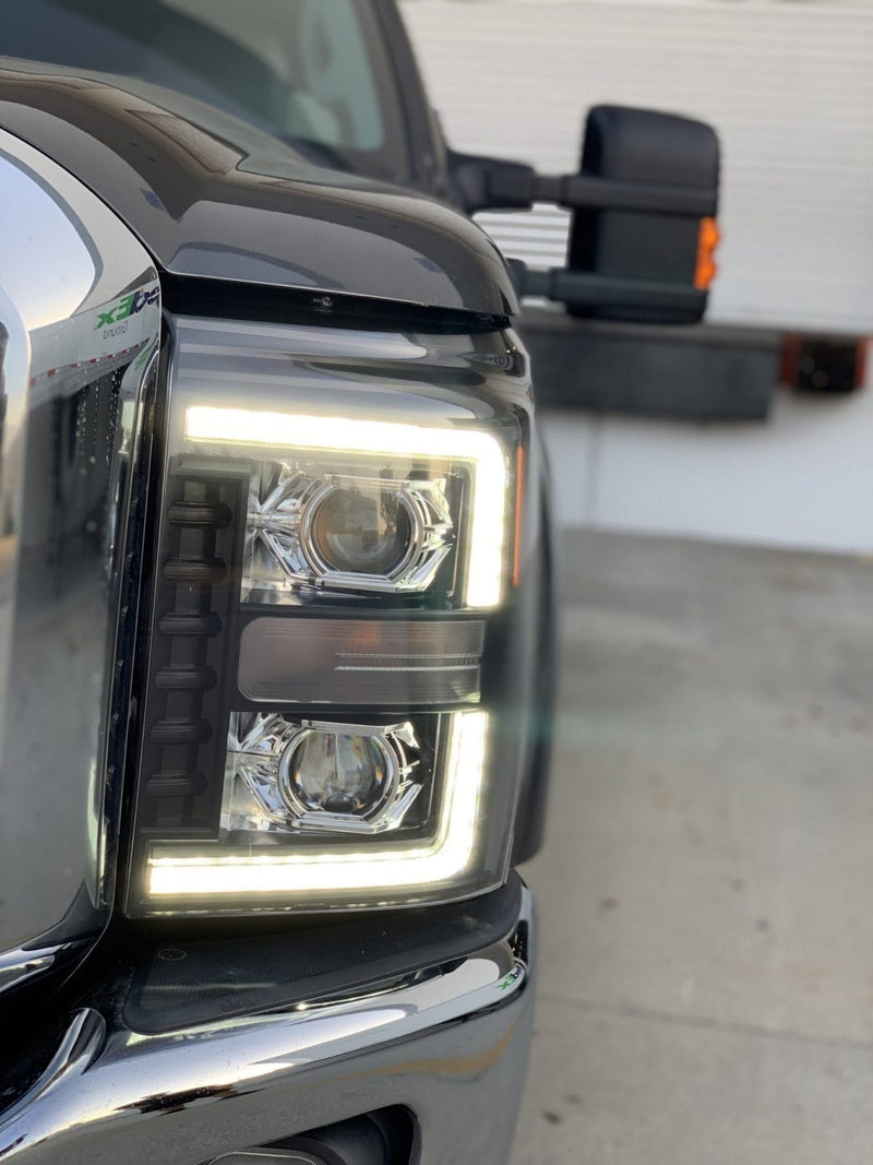 ALPHAREX - PRO | Chrome | Ford Super Duty 11-16-Headlghts-Deviate Dezigns (DV8DZ9)