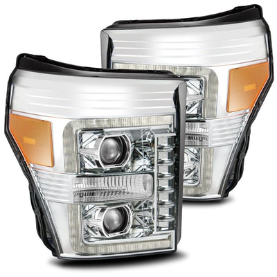 ALPHAREX - PRO | Chrome | Ford Super Duty 11-16-Headlghts-Deviate Dezigns (DV8DZ9)