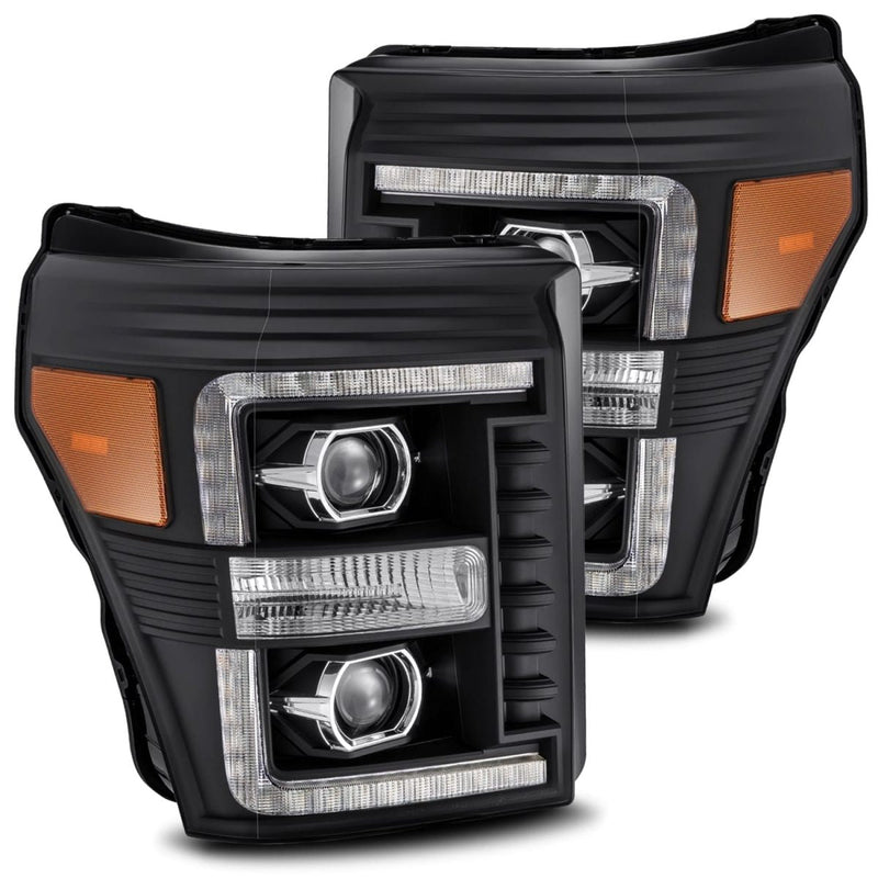 ALPHAREX - LUXX | Black | Ford Super Duty 11-16-Headlghts-Deviate Dezigns (DV8DZ9)