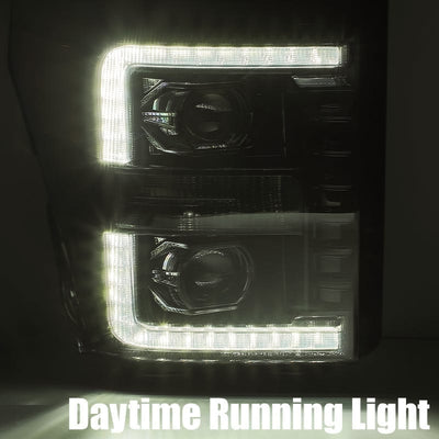 ALPHAREX - LUXX | Black | Ford Super Duty 11-16-Headlghts-Deviate Dezigns (DV8DZ9)