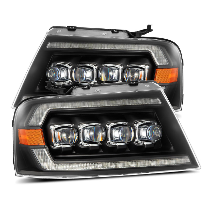 ALPHAREX - 04-08 Ford F150 / 06-08 Lincoln Mark LT NOVA-Series LED Projector Headlights Black (Pre-Order Now) (ETA end of Dec)-Headlights-Deviate Dezigns (DV8DZ9)