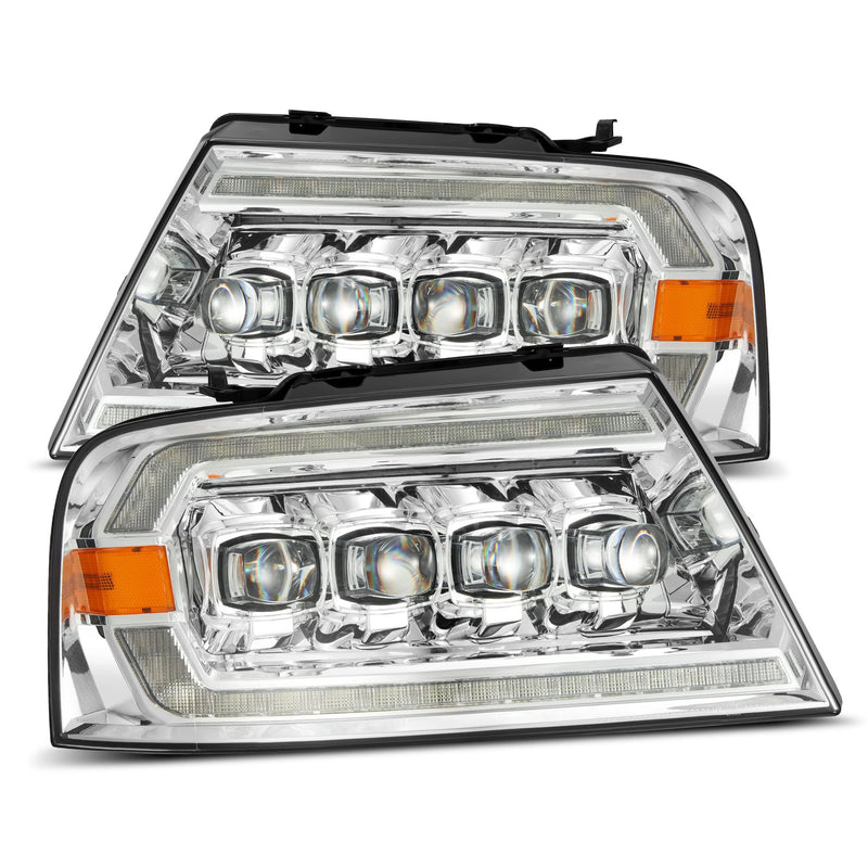 ALPHAREX - 04-08 Ford F150 / 06-08 Lincoln Mark LT NOVA-Series LED Projector Headlights Chrome (Pre-Order Now) (ETA end of Dec)-Headlights-Deviate Dezigns (DV8DZ9)