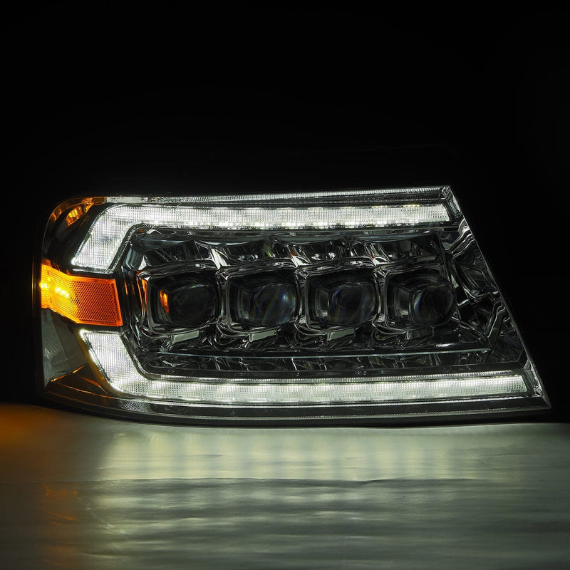 ALPHAREX - 04-08 Ford F150 / 06-08 Lincoln Mark LT NOVA-Series LED Projector Headlights Chrome (Pre-Order Now) (ETA end of Dec)-Headlights-Deviate Dezigns (DV8DZ9)