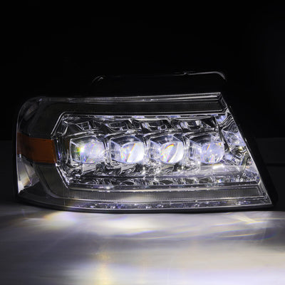 ALPHAREX - 04-08 Ford F150 / 06-08 Lincoln Mark LT NOVA-Series LED Projector Headlights Chrome (Pre-Order Now) (ETA end of Dec)-Headlights-Deviate Dezigns (DV8DZ9)