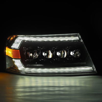 ALPHAREX - 04-08 Ford F150 / 06-08 Lincoln Mark LT NOVA-Series LED Projector Headlights Alpha-Black (Pre-Order Now) (ETA end of Dec)-Headlghts-Deviate Dezigns (DV8DZ9)