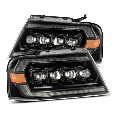 ALPHAREX - 04-08 Ford F150 / 06-08 Lincoln Mark LT NOVA-Series LED Projector Headlights Alpha-Black (Pre-Order Now) (ETA end of Dec)-Headlghts-Deviate Dezigns (DV8DZ9)