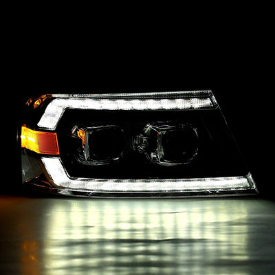 ALPHAREX - 04-08 Ford F150 / 06-08 Lincoln Mark LT PRO-Series Projector Headlights Black (Pre-Order Now) (ETA end of Dec)-Headlghts-Deviate Dezigns (DV8DZ9)