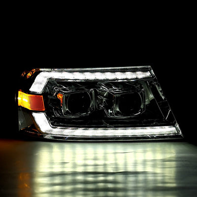 ALPHAREX - 04-08 Ford F150 / 06-08 Lincoln Mark LT LUXX-Series LED Projector Headlights Chrome (ETA end of Dec)-Headlghts-Deviate Dezigns (DV8DZ9)