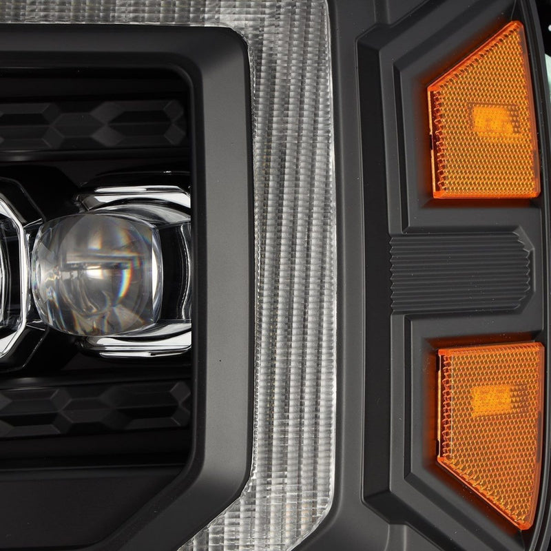ALPHAREX - NOVA | Black | Sierra 1500 / 2500HD / 3500HD | 14-18-Headlights-Deviate Dezigns (DV8DZ9)