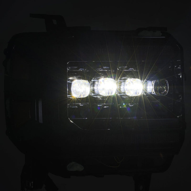ALPHAREX - NOVA | Black | Sierra 1500 / 2500HD / 3500HD | 14-18-Headlights-Deviate Dezigns (DV8DZ9)