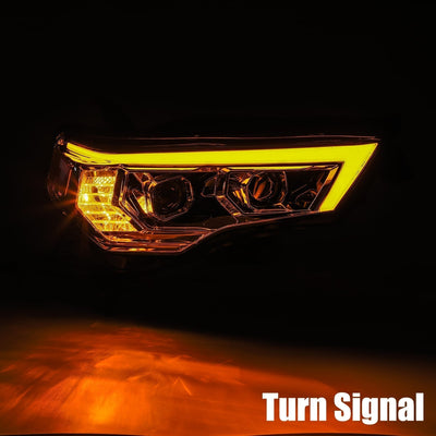 ALPHAREX - 14-20 Toyota 4Runner LUXX-Series Projector Headlights Black-Lighting-Deviate Dezigns (DV8DZ9)