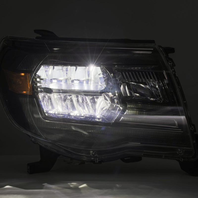 ALPHAREX - 05-11 Toyota Tacoma LUXX-Series LED Crystal Headlights Black-Lighting-Deviate Dezigns (DV8DZ9)