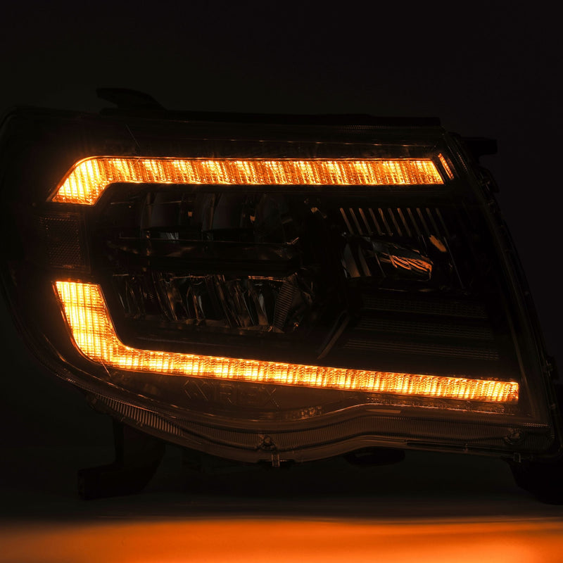 ALPHAREX - 05-11 Toyota Tacoma LUXX-Series LED Crystal Headlights Black-Lighting-Deviate Dezigns (DV8DZ9)