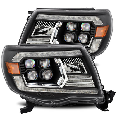 ALPHAREX - 05-11 Toyota Tacoma NOVA-Series LED Projector Headlights Black-Lighting-Deviate Dezigns (DV8DZ9)