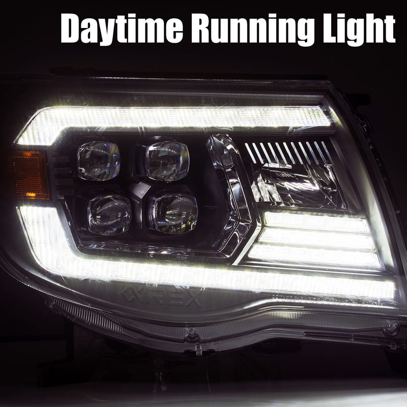 ALPHAREX - 05-11 Toyota Tacoma NOVA-Series LED Projector Headlights Alpha-Black-Lighting-Deviate Dezigns (DV8DZ9)