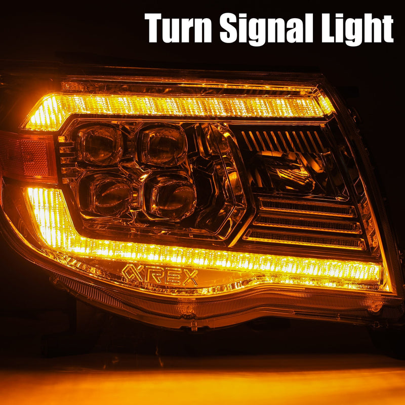 ALPHAREX - 05-11 Toyota Tacoma NOVA-Series LED Projector Headlights Chrome-Lighting-Deviate Dezigns (DV8DZ9)