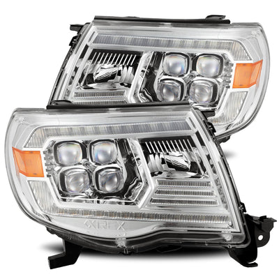 ALPHAREX - 05-11 Toyota Tacoma NOVA-Series LED Projector Headlights Chrome-Lighting-Deviate Dezigns (DV8DZ9)