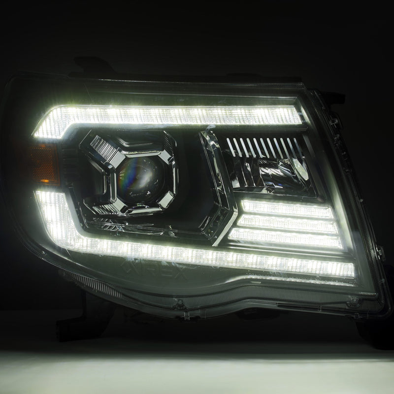 ALPHAREX - 05-11 Toyota Tacoma LUXX-Series LED Projector Headlights Black-Lighting-Deviate Dezigns (DV8DZ9)